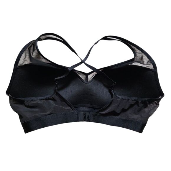 Victoria's Secret Bra Size 36C Style C80 Black Criss Cross Back Mesh Edging - Picture 5 of 6